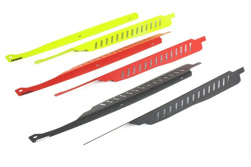 Perrin 11-14 Subaru Wrx/Sti Fender Shroud Set - Neon Yellow 1