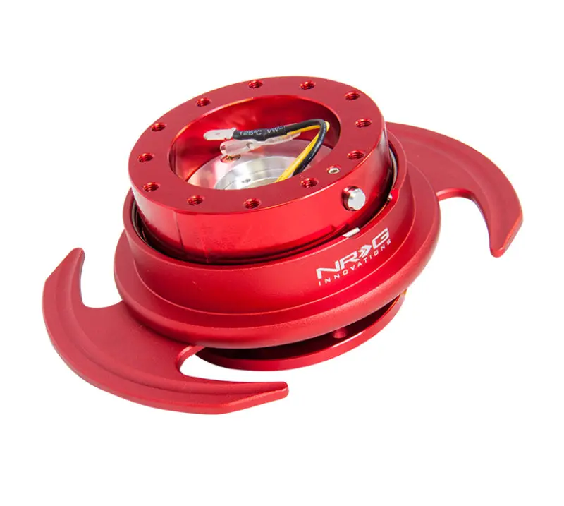 Nrg Quick Release Kit Gen 3.0 - Red Metal Body / Red Ring W/Handles 1