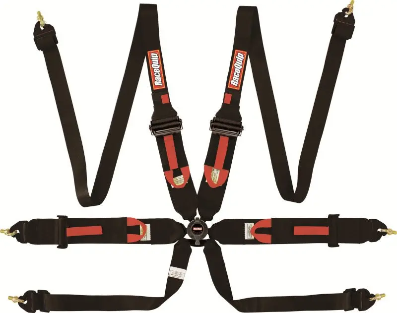 Racequip Black Fia Camlock 6Pt Pull Up Lap Fhr 1