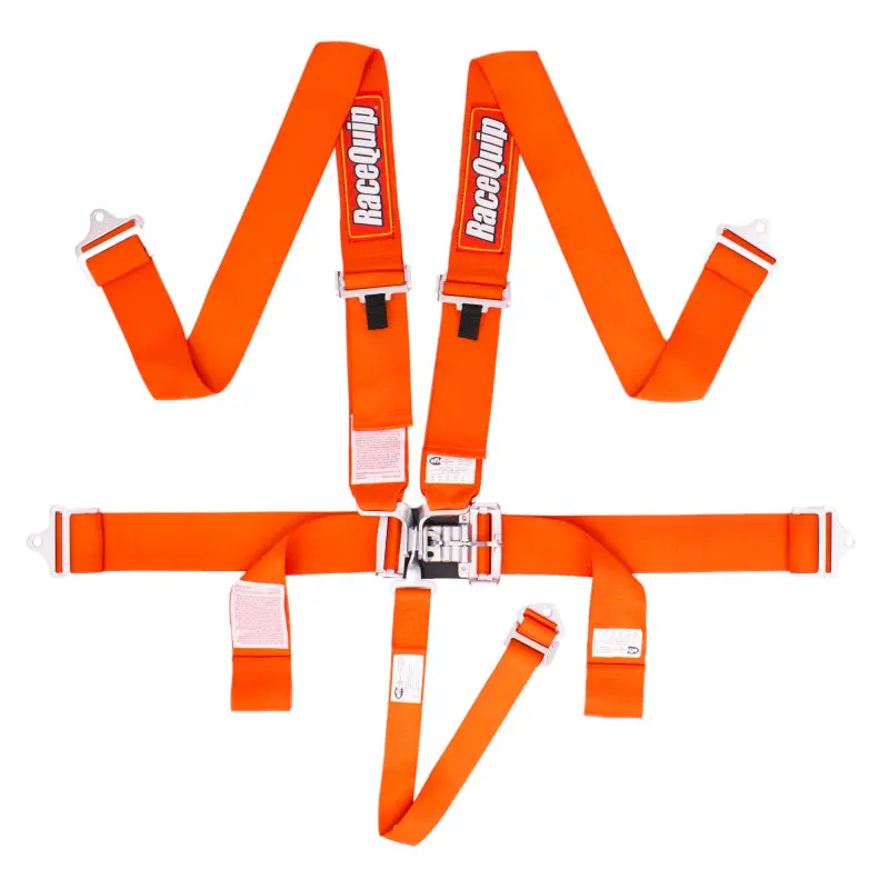 Racequip Orange L & L 5Pt Seat Belt 1