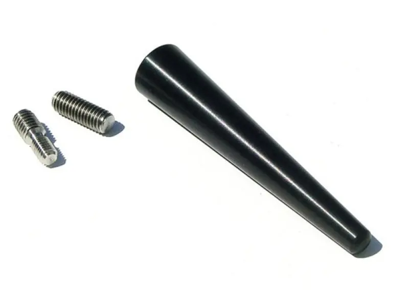 Torque Solution Black Billet Shorty Antenna: Audi / Volkswagen 1