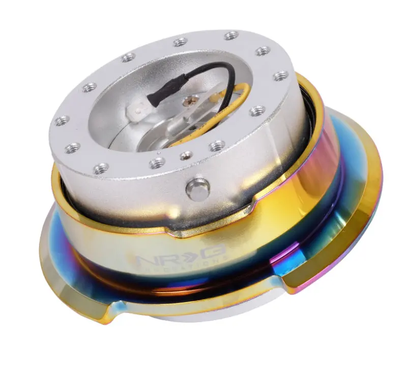 Nrg Quick Release Gen 2.8 - Silver Black Body / Neochrome Ring 1
