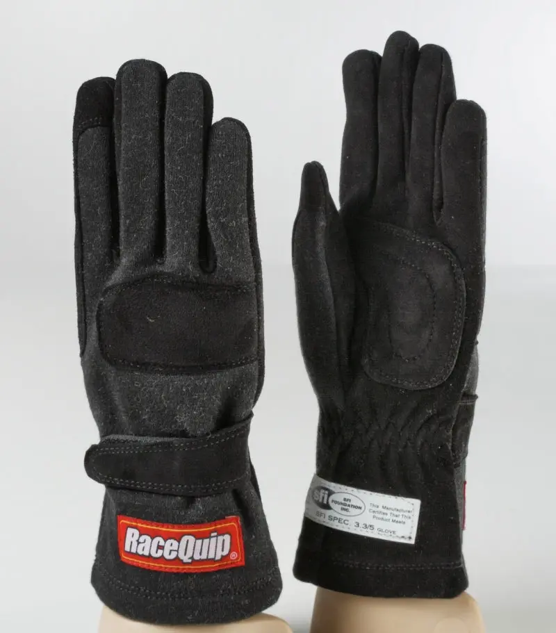 Racequip Black 2-Layer Sfi-5 Glove - Large 1