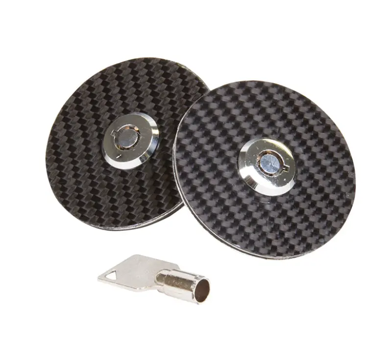 Nrg Hood Lock W/Key - Black Carbon Fiber Overlay 1