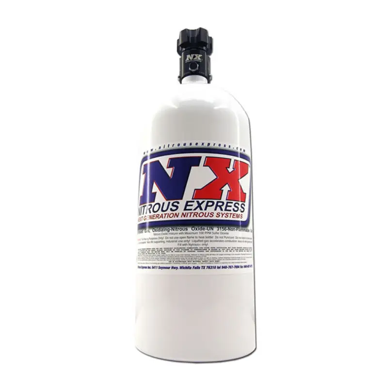 Nitrous Express 10Lb Bottle W/Lightning 500 Valve (6.89 Dia X 20.19 Tall) 1