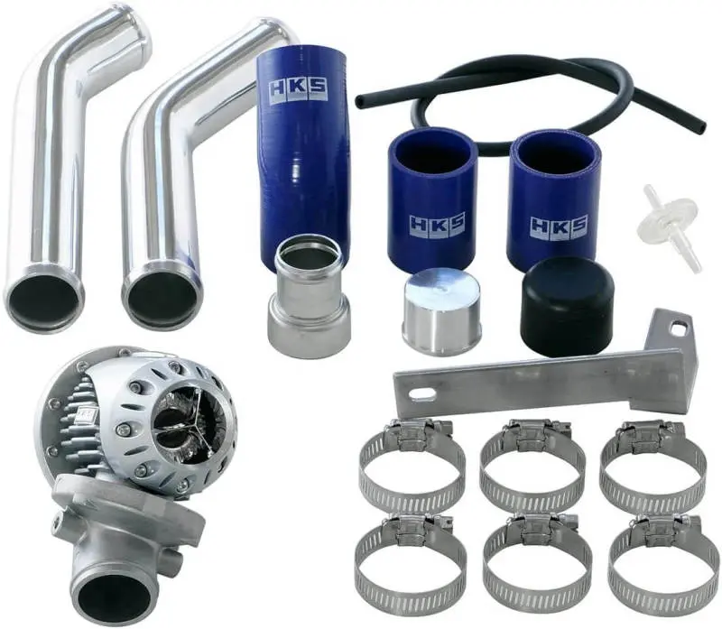 Hks 08+ Evo 10 Ssqv4 Bov Kit Includes 2 Polished Aluminum Pipes 1