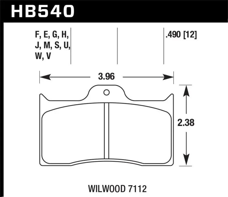 Hawk Wilwood Hps 5.0 Brake Pads 1