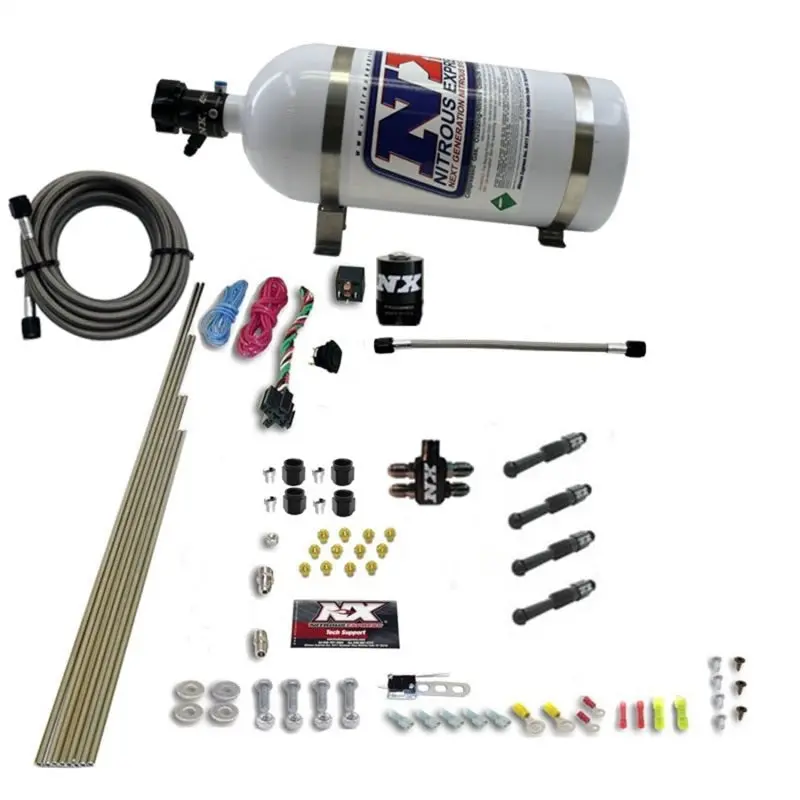 Nitrous Express Dry Direct Port Nitrous Kit 4 Cyl W/10Lb Bottle 1