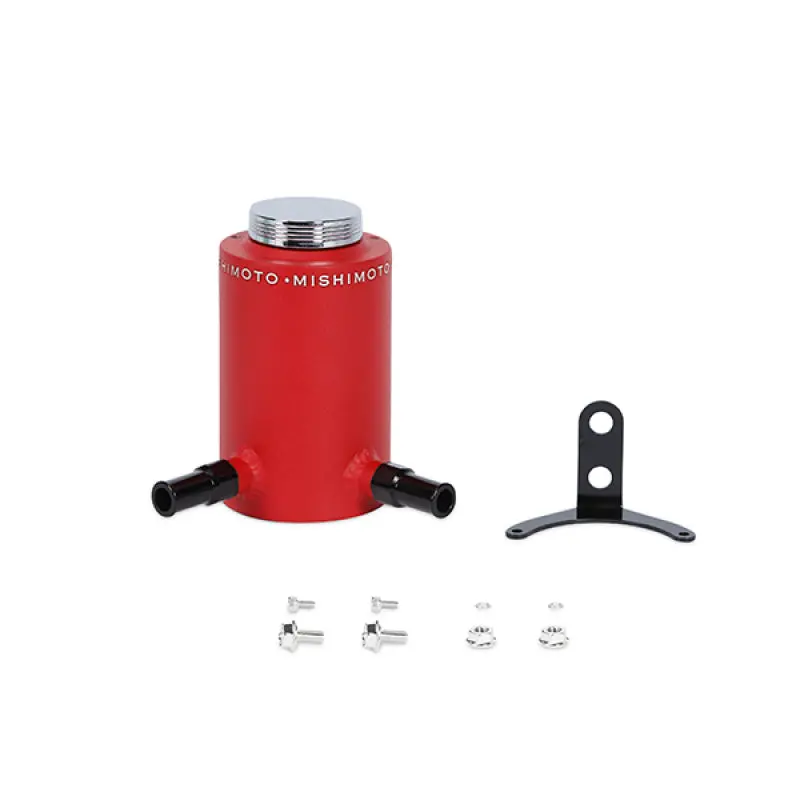 Mishimoto Aluminum Power Steering Reservoir Tank - Wrinkle Red 1
