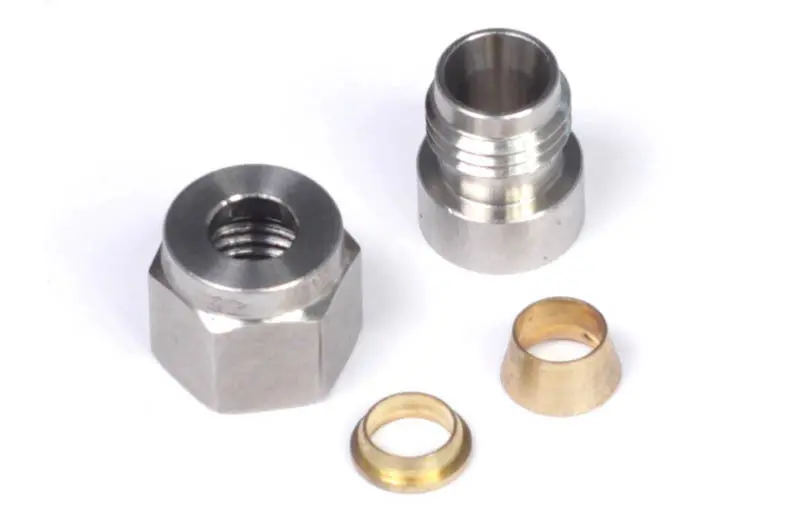 Haltech 1/4In Stainless Steel Weld-On Kit (Incl Nut & Ferrule) 1