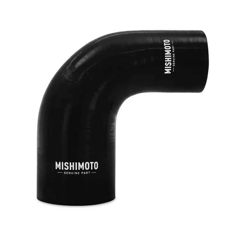 Mishimoto Silicone Reducer Coupler 90 Degree 2.5In To 3.25In - Black 1
