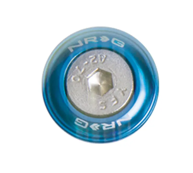 Nrg Fender Washer Kit W/Rivets For Metal (Blue) - Set Of 10 1