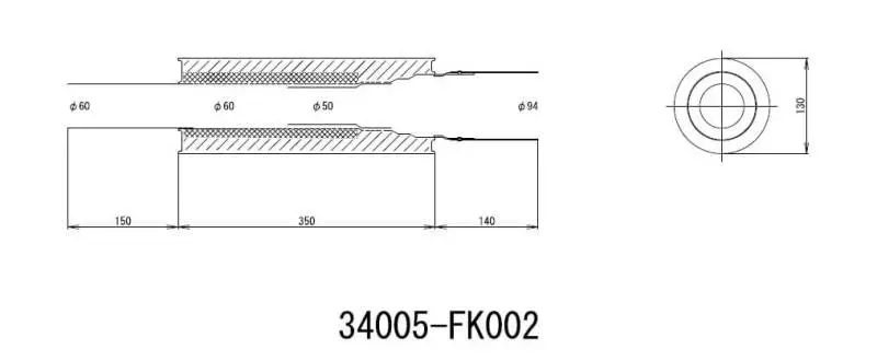 Hks Universal Stainless Hi Power 130Mm Titanium Muffler 1