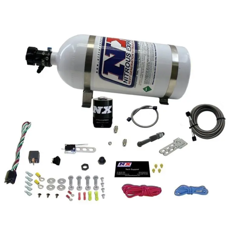 Nitrous Express Dry Efi Single Nozzle Nitrous Kit (35-150Hp) W/10Lb Bottle 1